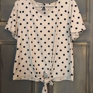 Boutique Polka Dot Top Medium